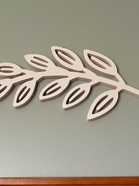 Source Unknown Blush Pink Leaf Wall Art